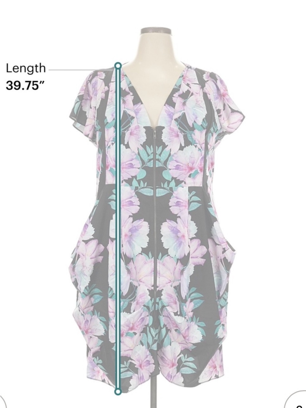 City Chic Floral Dress - Picture 7 of 7